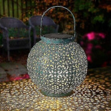 Solaire, Geemoo Rtro Mtal Led Lanterne Solaire Exterieur, Tanche Lampe Solaire Exterieur Jardin D