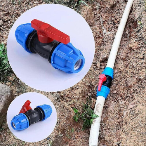 20 mm MDPE PE Ball Valve, MUFF, Water Pipe Compression Fitting MDPE 1