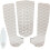 Pack of 3 Surfboard Traction Pad, Deck Handle, NonSlip Pad, Surf Accessories White 2