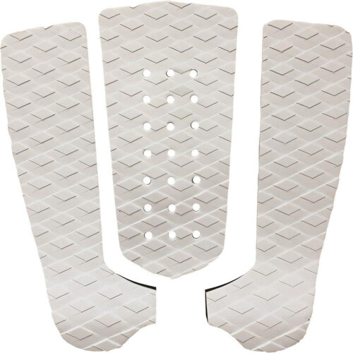 Pack of 3 Surfboard Traction Pad, Deck Handle, NonSlip Pad, Surf Accessories White