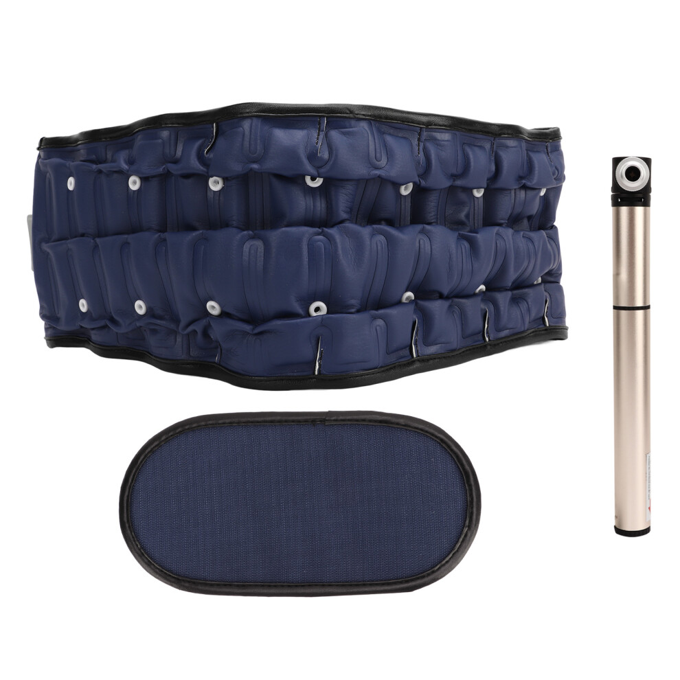 Blue Inflatable Lumbar Traction Belt Lightweight