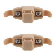 2x Beige Sun Visor Clip Holder Bracket 51168243575 for BMW E46 3 Series 325 M3 js