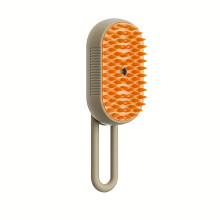 3-in-1 wiederaufladbare Katzen- und Hundedampfbürste, Silikonborsten, ergonomischer Griff, Massage-Pflegekamm