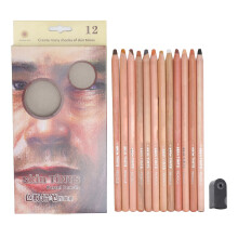 12 Colored Pencils with Pencil Sharpener