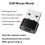 Mini Mouse Jiggler ON/Off Button USB Mouse Movement Simulator for Office Automatic Undetectable Mouse Jiggler Black 9