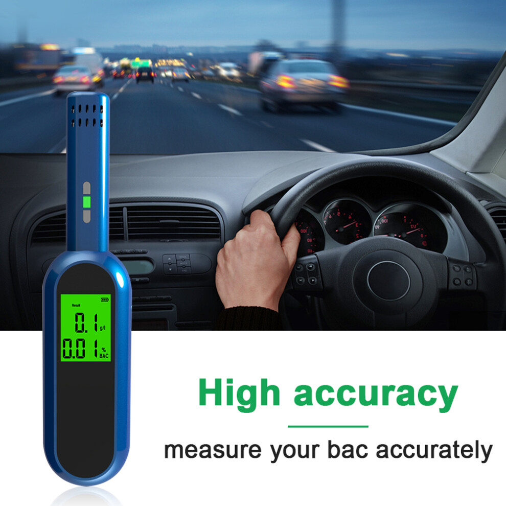 Portable Alcohol Breathalyzer, Lcd Display, 0.0-0.19% Bac 9321330140701