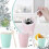 (Green) Slushy Maker Cup With Spoon, Quick Frozen Smoothies Magic Cup, Homemade Protable Smoothie Mug 1