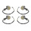 4Pcs 12V Amber Turn Signal Lights Blinker Indicators for Motorcycle 1