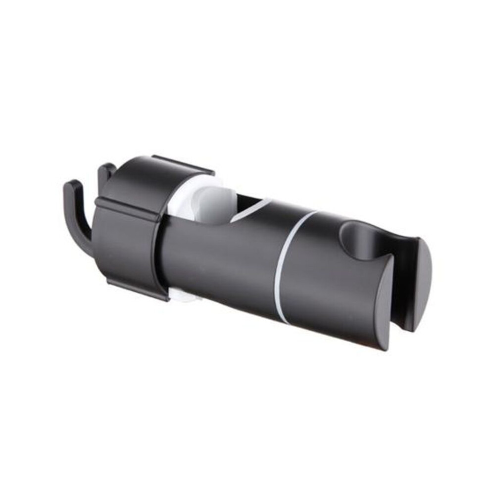 (black, 19-22mm) Adjustable Shower Head Holder Bracket 360 Degree Rotation Easy Installation Bathroom Shower