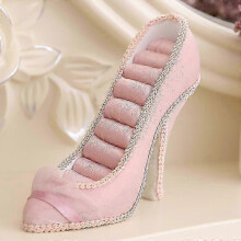 High Heel Jewelry Organizer Rack Decorative Earrings Necklaces Rings Holder Decorative Shoe Shaped Display Stand for Home & Retail Store