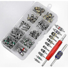 102 Pcs Air Conditioning Valve Core, Compatible with Automotive Air Conditioning Valve Stem Cores