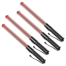 4Pack Traffic Wand 21Inch Led Traffic Control Wand Safety Light Wand with 2Flashing Modes Air Marsha