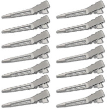 50 Pack 1.75 Inches Single Prong Curl Metal Hair Clips for Dreads Lock Clips Hair Alligator Clips Silver Section Clips Metal Alligator Clips Hair Pins