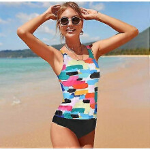 (M, COLOR 6) Women's High Quality Sexy Swimsuit 2023 Hot Selling Backless Fashion Bikini Swimwear For Ladies