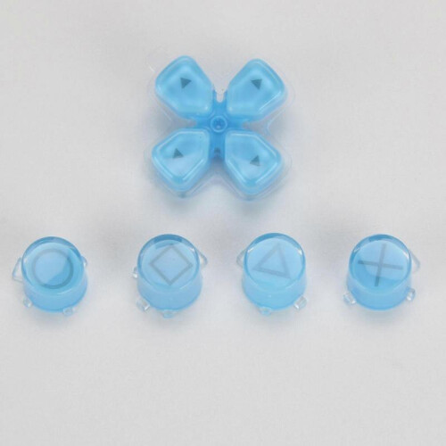 (Blue) D-pad Move Action Dpad For Key Abxy X Buttons Set Repair Part Replacement Forps 2