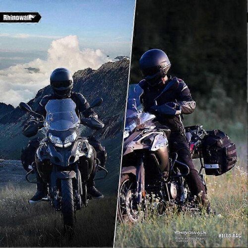 Rhinowalk Motorcycle Rear Side Bag 20L Universal Side Bag with Removable Waterproof Inner Multi-Fun 2