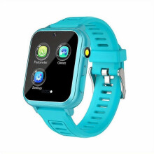 (peacock blue) Smart Watch Childrens Smart Multifunction Watch Game Pedometer Music Film And Television Flashlight