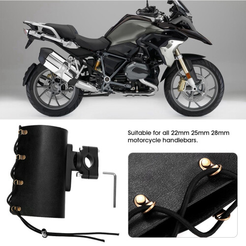 Stylish Black Motorcycle Bottle Holder – Strong Durable & Adjustable 2