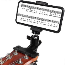 Guitar Phone Stand Kalimba Thumb Piano Phone Guitar Stand 360 Rotating Guitar Phone Stand, Musical Instrument Accessories