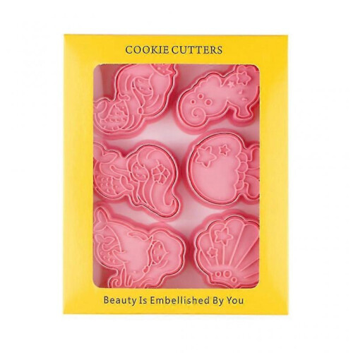 6 Pcs Ocean World Cookie Cutters Set Cartoon Biscuits Mold Cookie Stamps 1