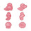 6 Pcs Ocean World Cookie Cutters Set Cartoon Biscuits Mold Cookie Stamps 1
