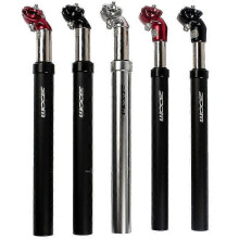 (30.0mm, Black Red) Suspension Seatpost With Shock Absorber Zoom Aluminum Alloy Mtb Damping Seat Tube Tw