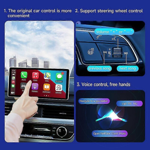 (A) Wired To Wireless Carpaly Car Machine Interconnection Wireless Car Play To Android Box Navigation Usb 2