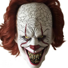 Clown Mask Latex Horror Cosplay Prop Halloween Adult
