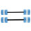 Float Barbells 2PCS Household Blue Thickening 6