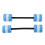 Float Barbells 2PCS Household Blue Thickening 8