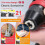 (2pcs batteries US Plug, Multicolor) Geevorks 21V 2in1 Lithium Drill Electric Screwdriver Multi-function Power Tool High Torque Brushless 5