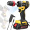 (1pcs battery EU Plug, Multicolor) Geevorks 21V 2in1 Lithium Drill Electric Screwdriver Multi-function Power Tool High Torque Brushless 1