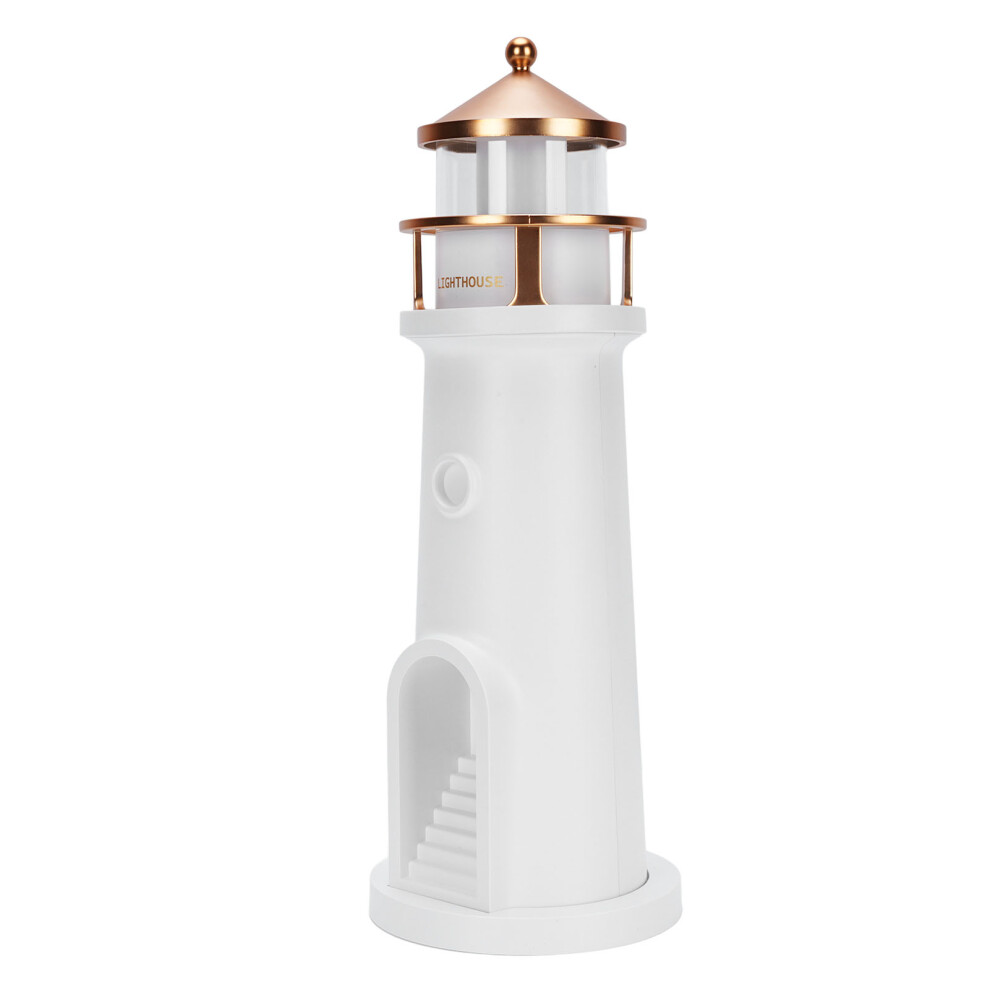Multifunctional Lighthouse Night Light with Remote, 2400mAh Battery, HD Moonlight Projection for Bedroom & Nursery