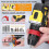 (1pcs battery EU Plug, Multicolor) Geevorks 21V 2in1 Lithium Drill Electric Screwdriver Multi-function Power Tool High Torque Brushless 4