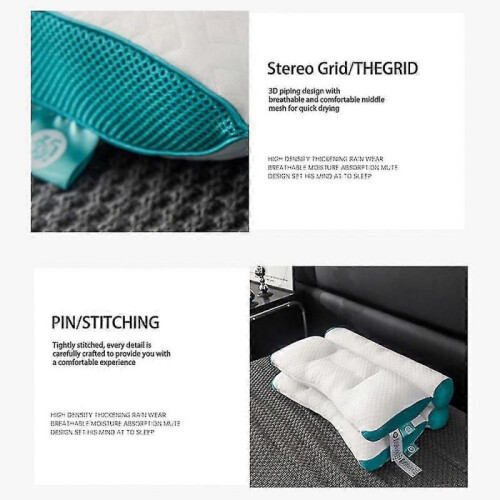 (coffee4060800g) Ergonomic Goose Down Pillow Sleep Enhancing Cervical Support Goose Down Pillow Tw 2