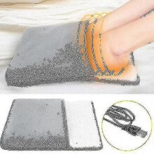 Electric Foot Heating Pad Winter Feet Warmer Flannel Thermostat Heater Mat Blanket