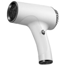 (White) Wireless Rechargeable Hair Dryer Portable Hot And Cold Wind Hair Dryer For Outdoor Travel Tw