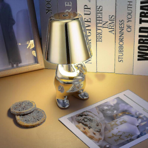 (Mr WHY) Thinker Car Led Lamp Decorative Table Lamps Protect Eyesight Touch Control 3 Level Brightness Night Light Tw 2