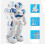 (Blue)Remote control robot toy dancing electric intelligent robot remote control dancing robot 5