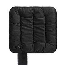(black) Heated seat cushion Heated chair cushion Plush USB electric heating pad Office and home heating pad (size: 40X40)