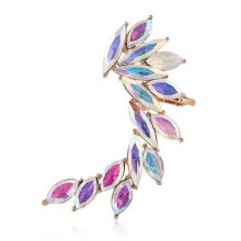 Alloy Diamond Ear Clip Colorful Earring Ear Jewelry