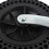 8in TPE Rubber Front Trolley Wheel 75kg Load Solid Non-Slip 12