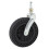 8in TPE Rubber Front Trolley Wheel 75kg Load Solid Non-Slip 15