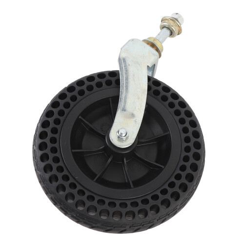8in TPE Rubber Front Trolley Wheel 75kg Load Solid Non-Slip