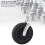 8in TPE Rubber Front Trolley Wheel 75kg Load Solid Non-Slip 4