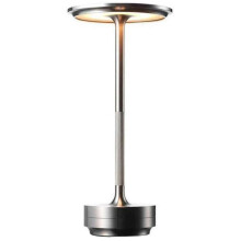 Cordless Table Lamp Dimmable Waterproof Metal Usb Rechargeable Table Lamps(,silver)