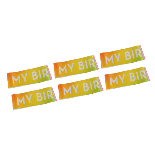 6 Pcs Birthday Sash Reusable Soft Comfortable 1