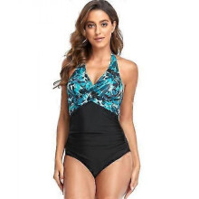 (M, COLOR3) Women's New Arrival One Piece Swimsuits Tummy Control Front Cross Bathing Suits Slimming Swimsuit V Neck Swimwear