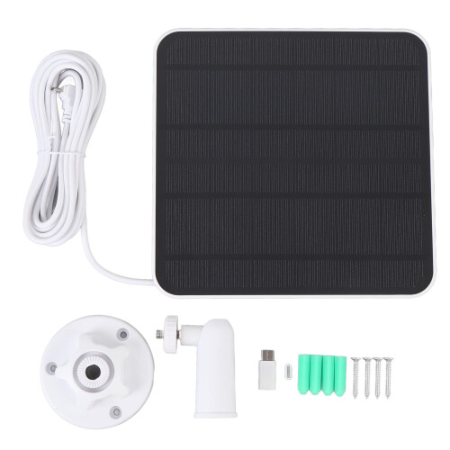 12W Solarpanel-Ladegerät Weiß, 9.84ft Kabel, IP66 1