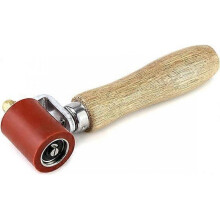 Silicone Pressure Roller, High Temperature Resistant Hard Rubber Seam Roller Manual Pressure Roller Roof PVC Welding Tool, 40mm, Red